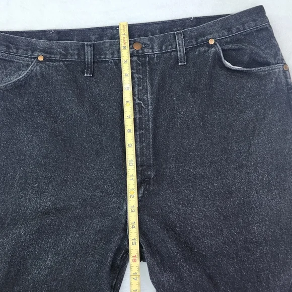 Wrangler Men's Vtg Cowboy Cut Regular Fit Black Jeans - made In USA 100% Cotton